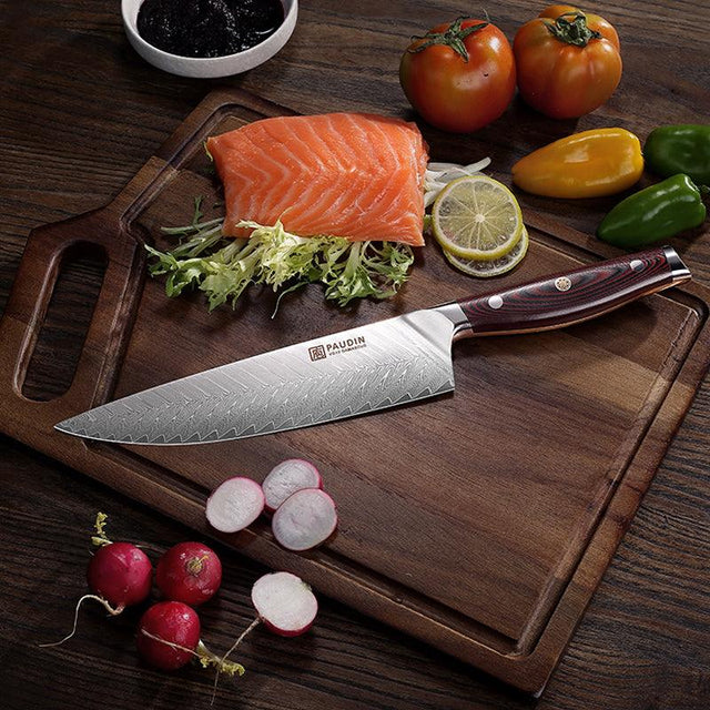 Plume Luxe 8" DAMASCUS Chef’s Knife - Image 5