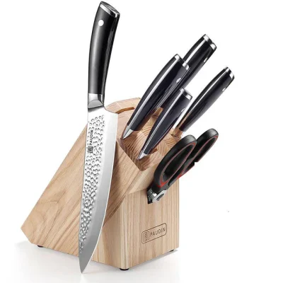HT1 - Hammered Premium 7-PC Knife Block Set