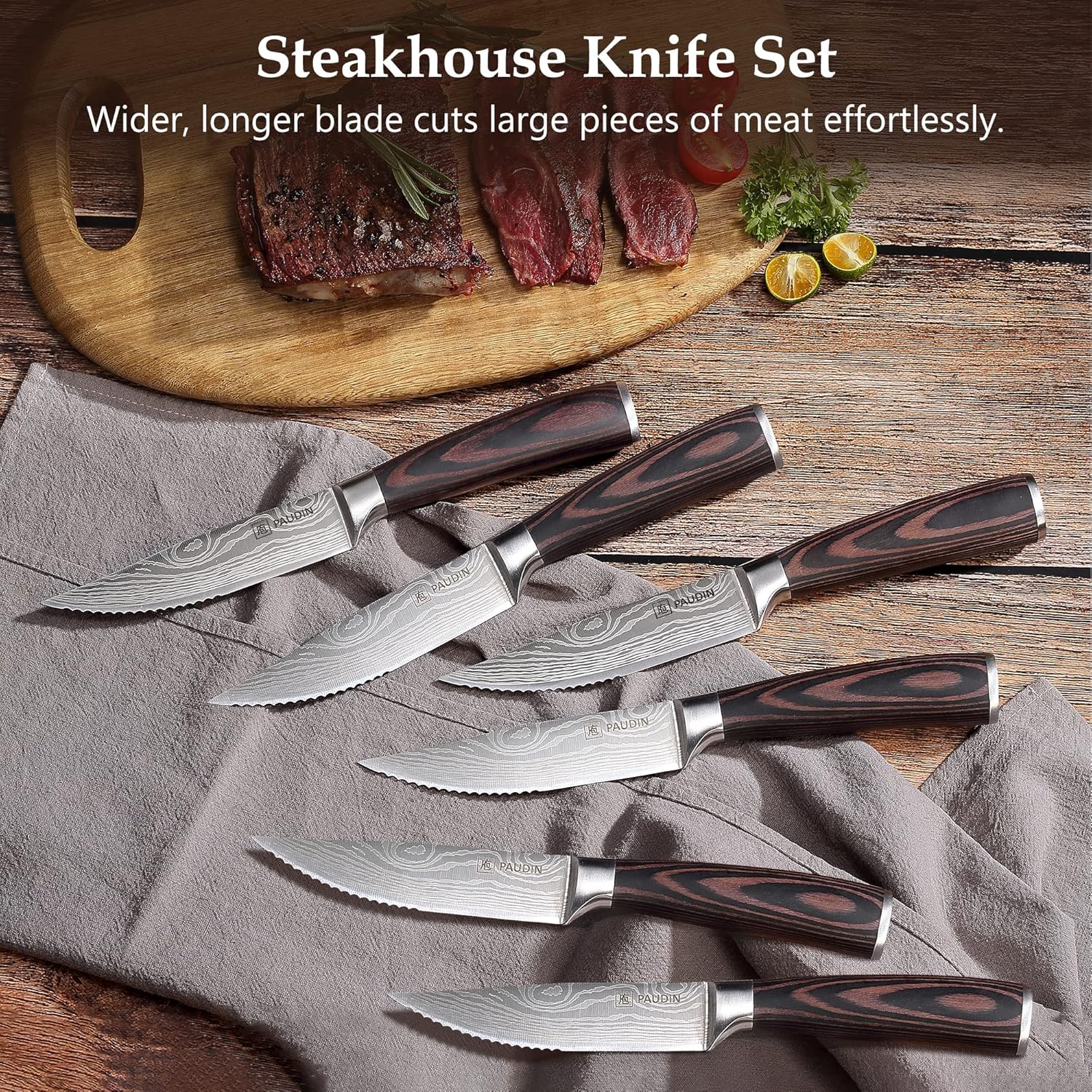 S4-U 5.2" Steak knives 6pcs - Image 4