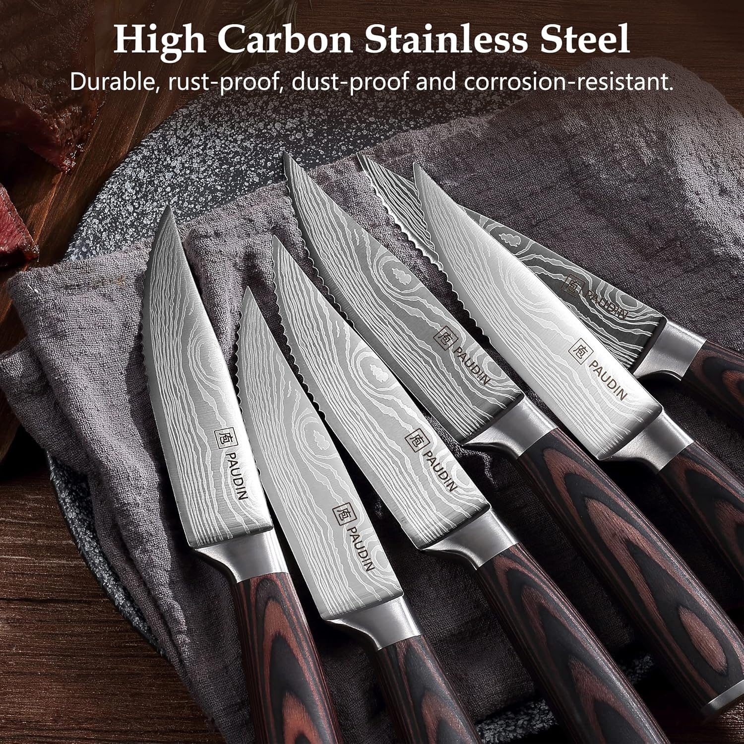 S4-U 5.2" Steak knives 6pcs - Image 5